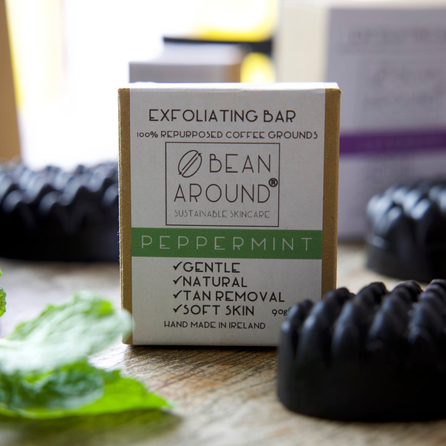Peppermint Exfoliating Coffee Soap Bar (80g)