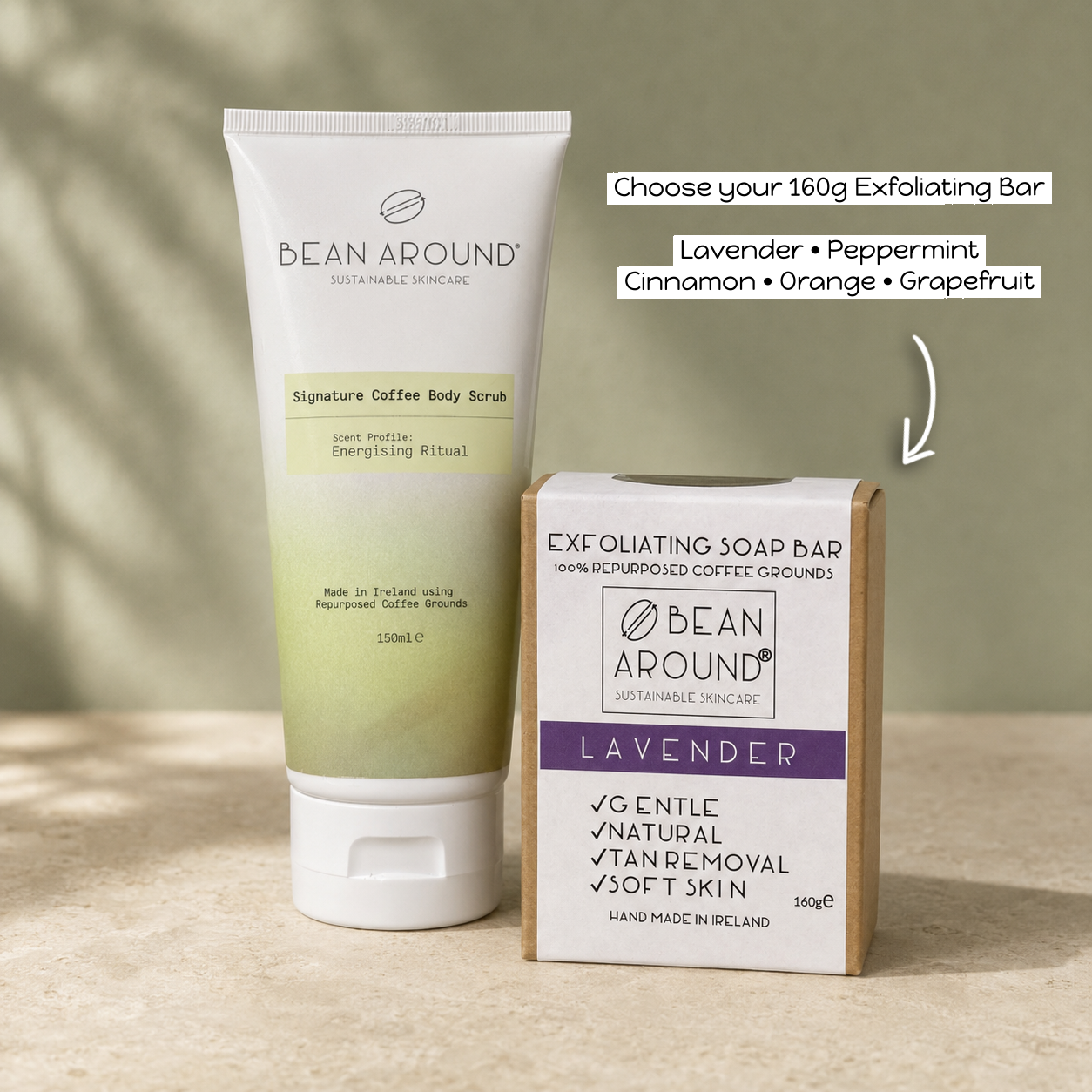 Smooth Skin Routine Bundle - Body Scrub + 160g Exfoliating Coffee Bar