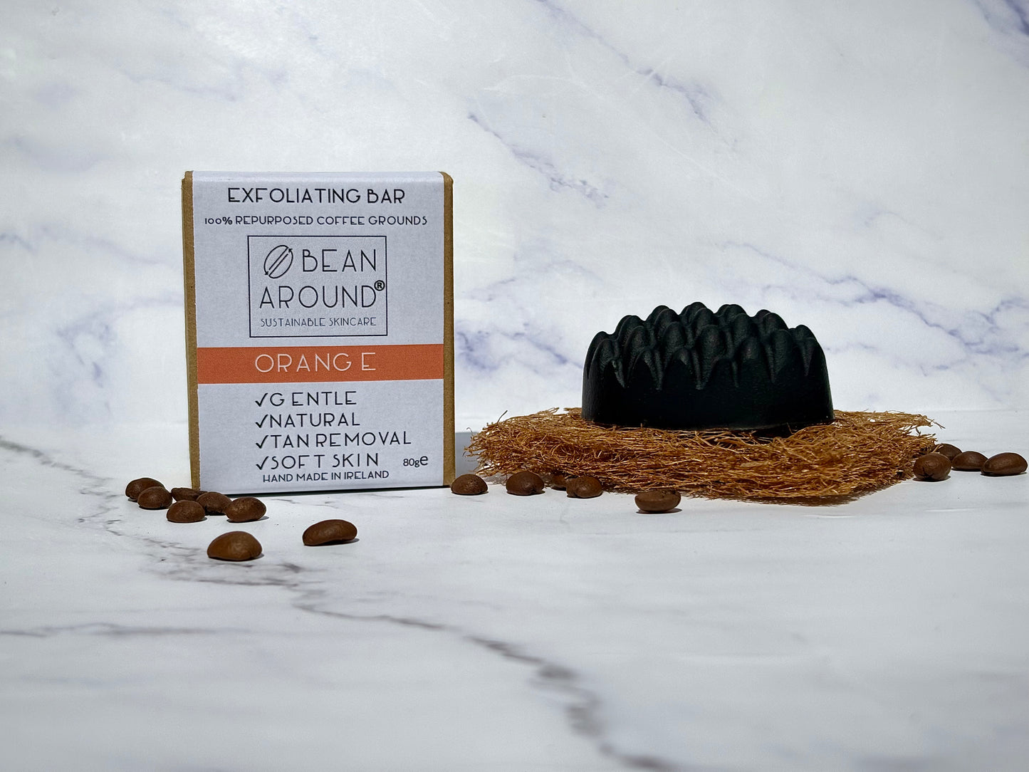Orange Exfoliating Coffee Soap Bar (80g)