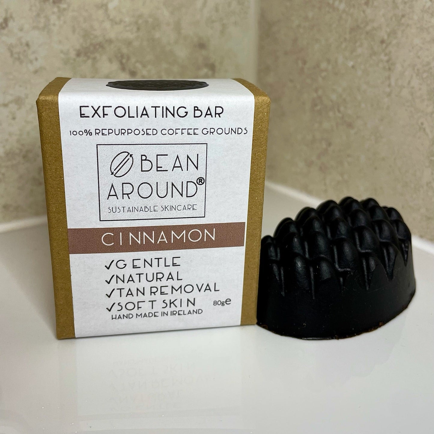 Cinnamon Exfoliating Coffee Soap Bar (80g)
