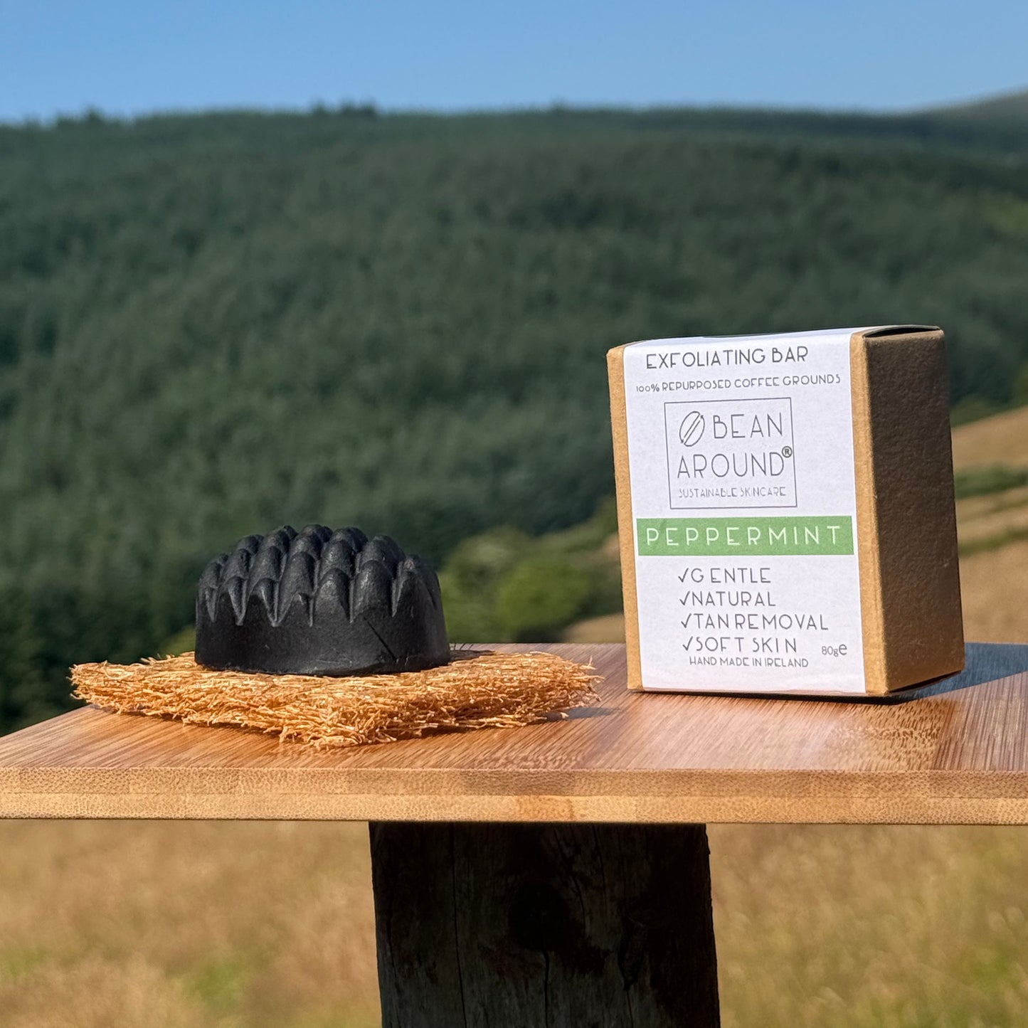 Peppermint Exfoliating Coffee Soap Bar (80g)